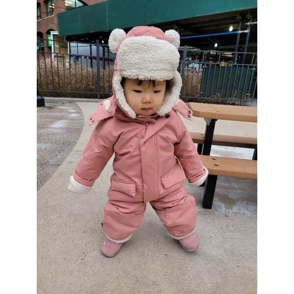 7AM Enfant Benji Snowsuit Grand, Rose Dawn