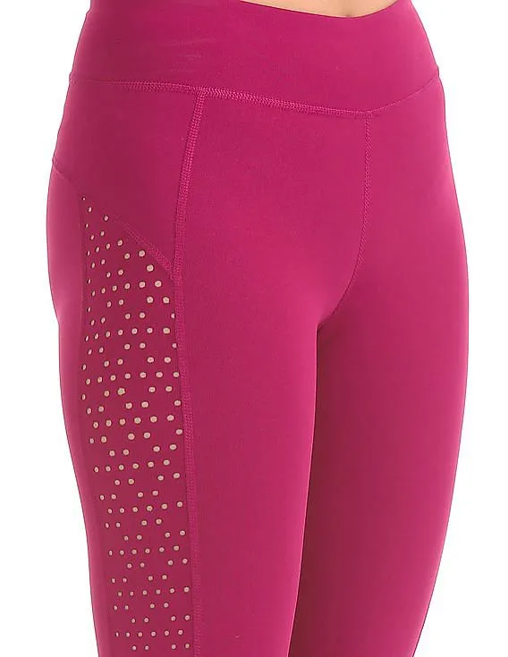 Aeropostale Perforated Cropped Active Leggings