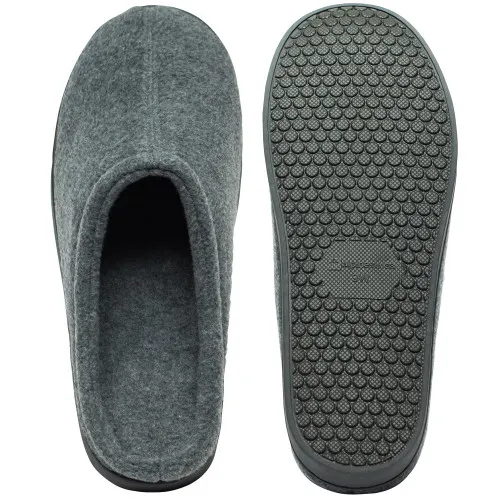 Alpine Swiss Peter Mens Memory Foam Wide Fleece Clog Slippers Slip On House Shoes