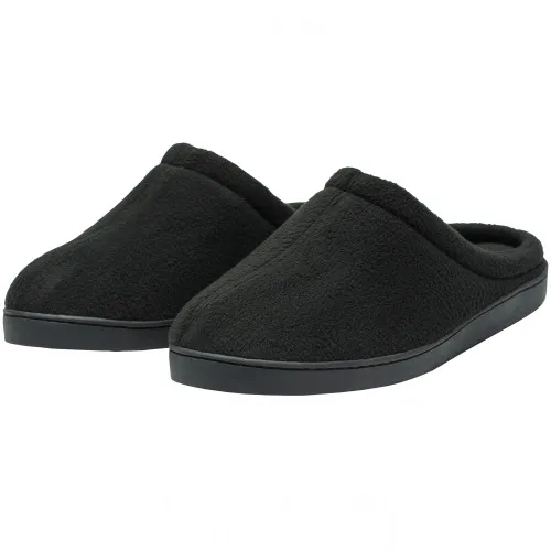 Alpine Swiss Peter Mens Memory Foam Wide Fleece Clog Slippers Slip On House Shoes