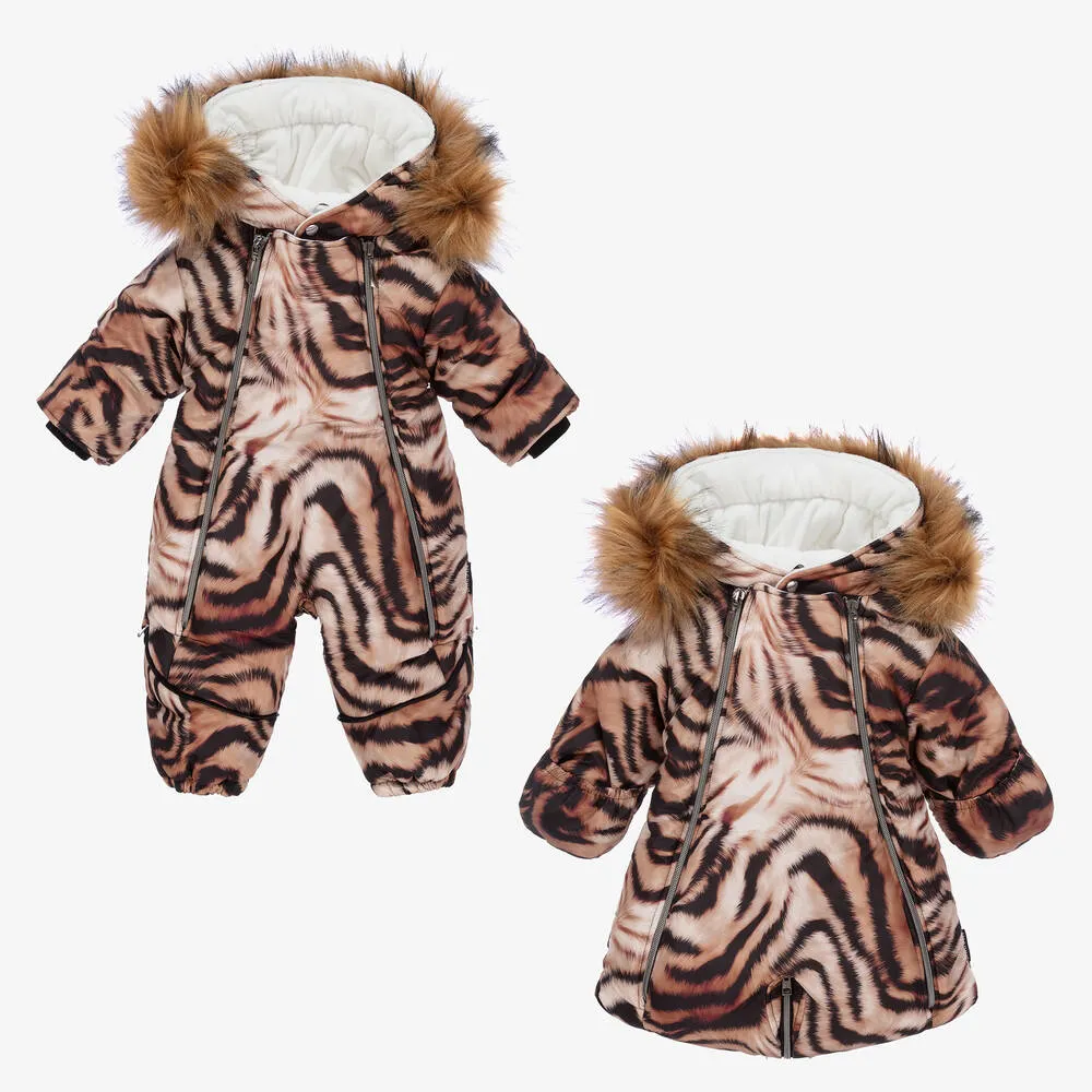 Animal Print Baby Snowsuit