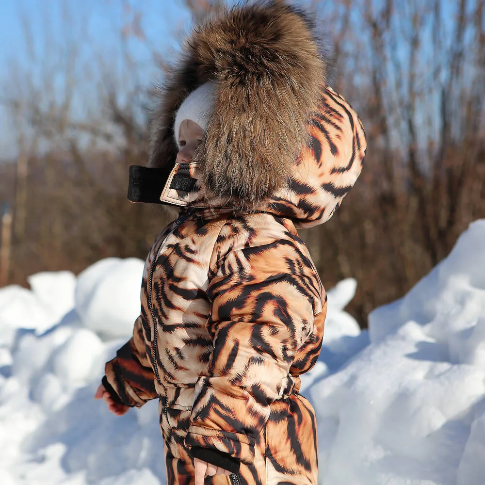 Animal Print Baby Snowsuit