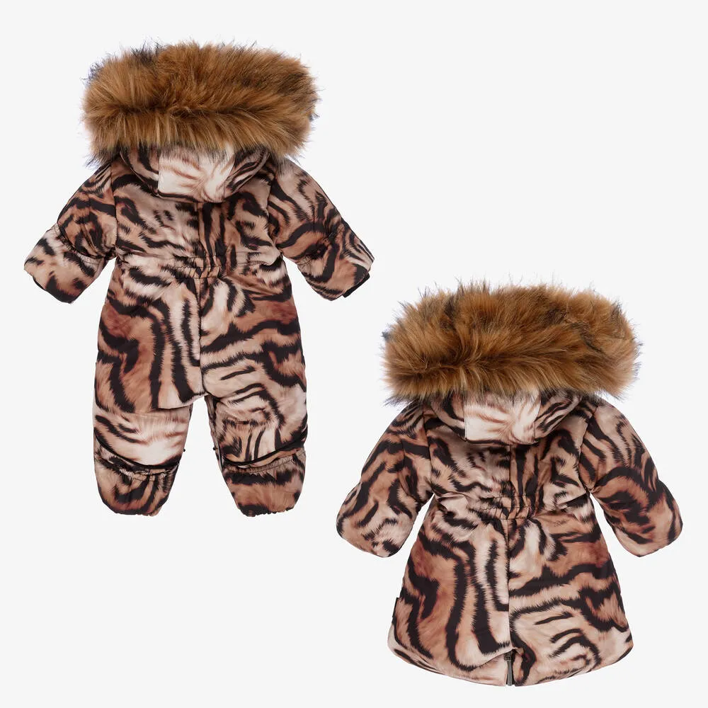 Animal Print Baby Snowsuit