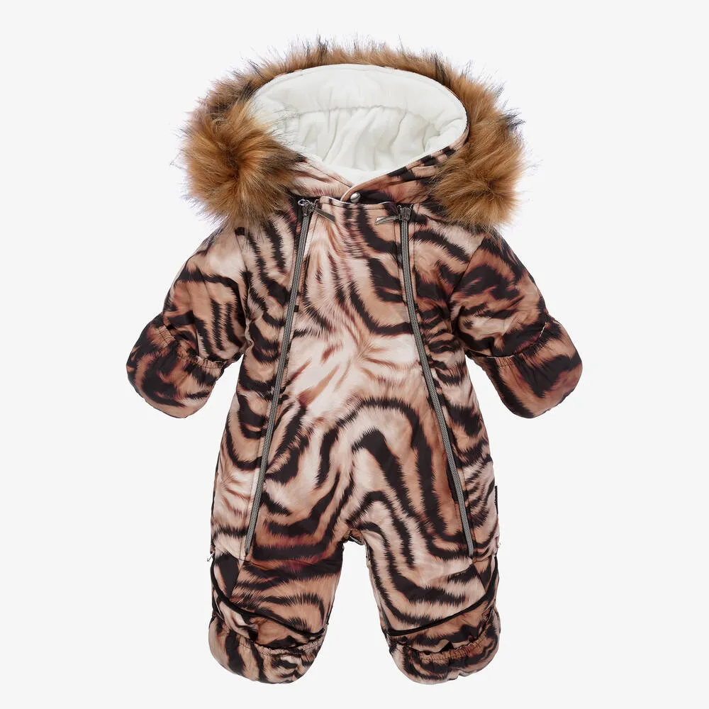 Animal Print Baby Snowsuit