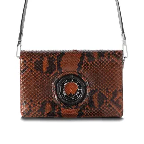 Anna Convertible Crossbody, Reddish-Brown, Black Onyx Gemstones