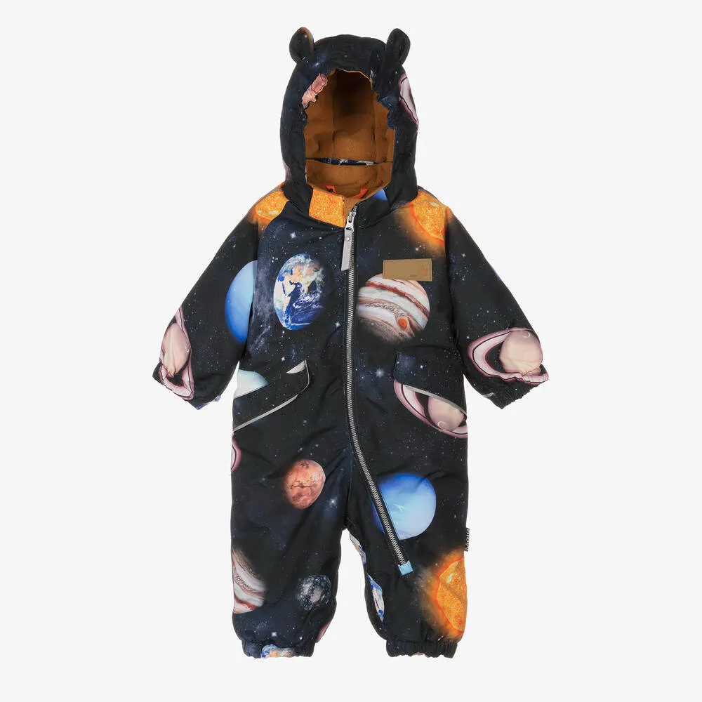 Baby Boys Black Snowsuit