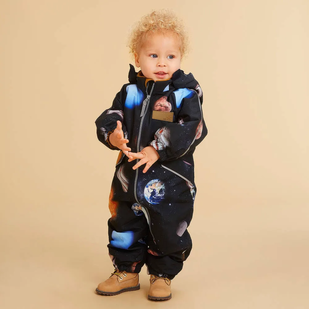 Baby Boys Black Snowsuit