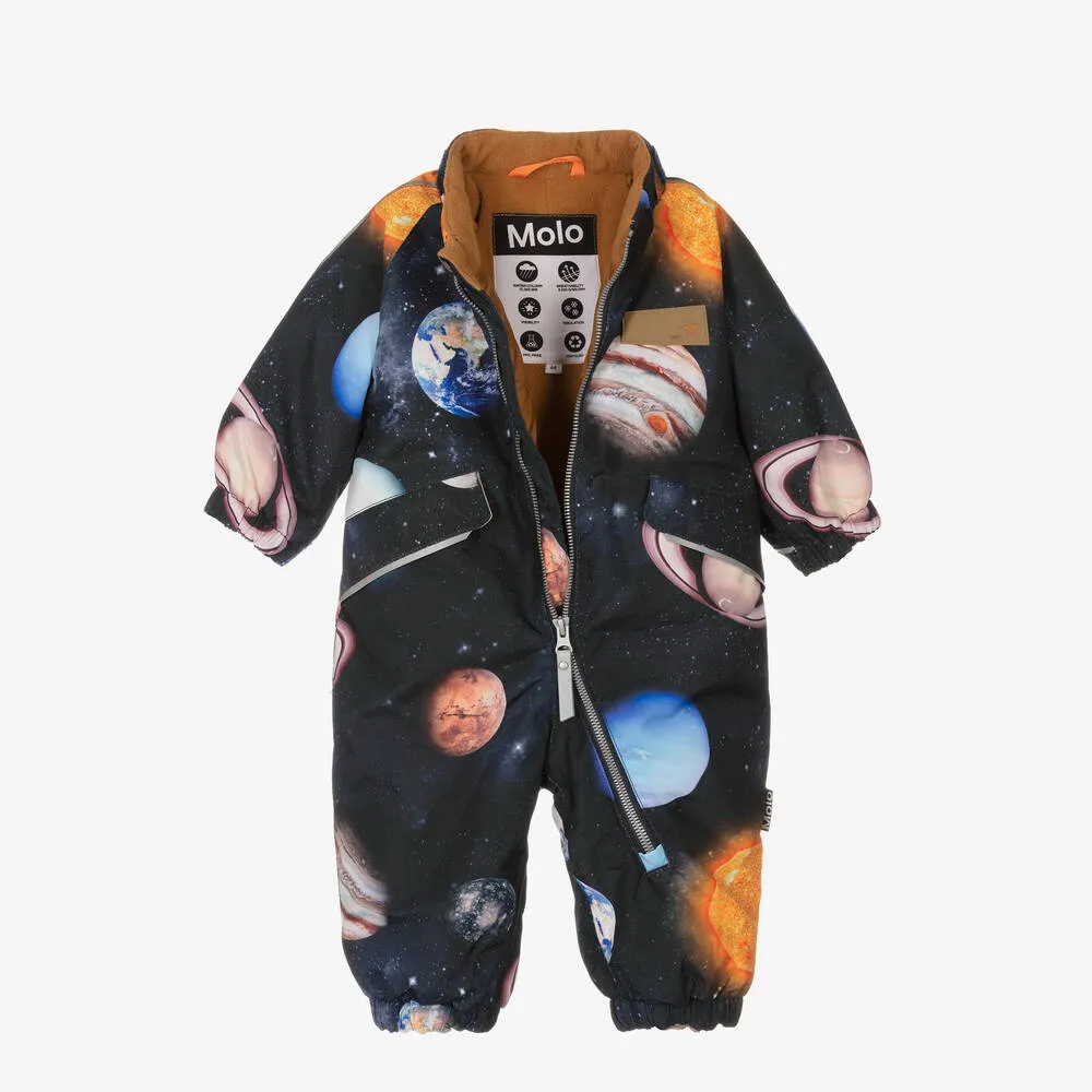 Baby Boys Black Snowsuit