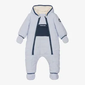 Baby Boys Blue Padded Snowsuit