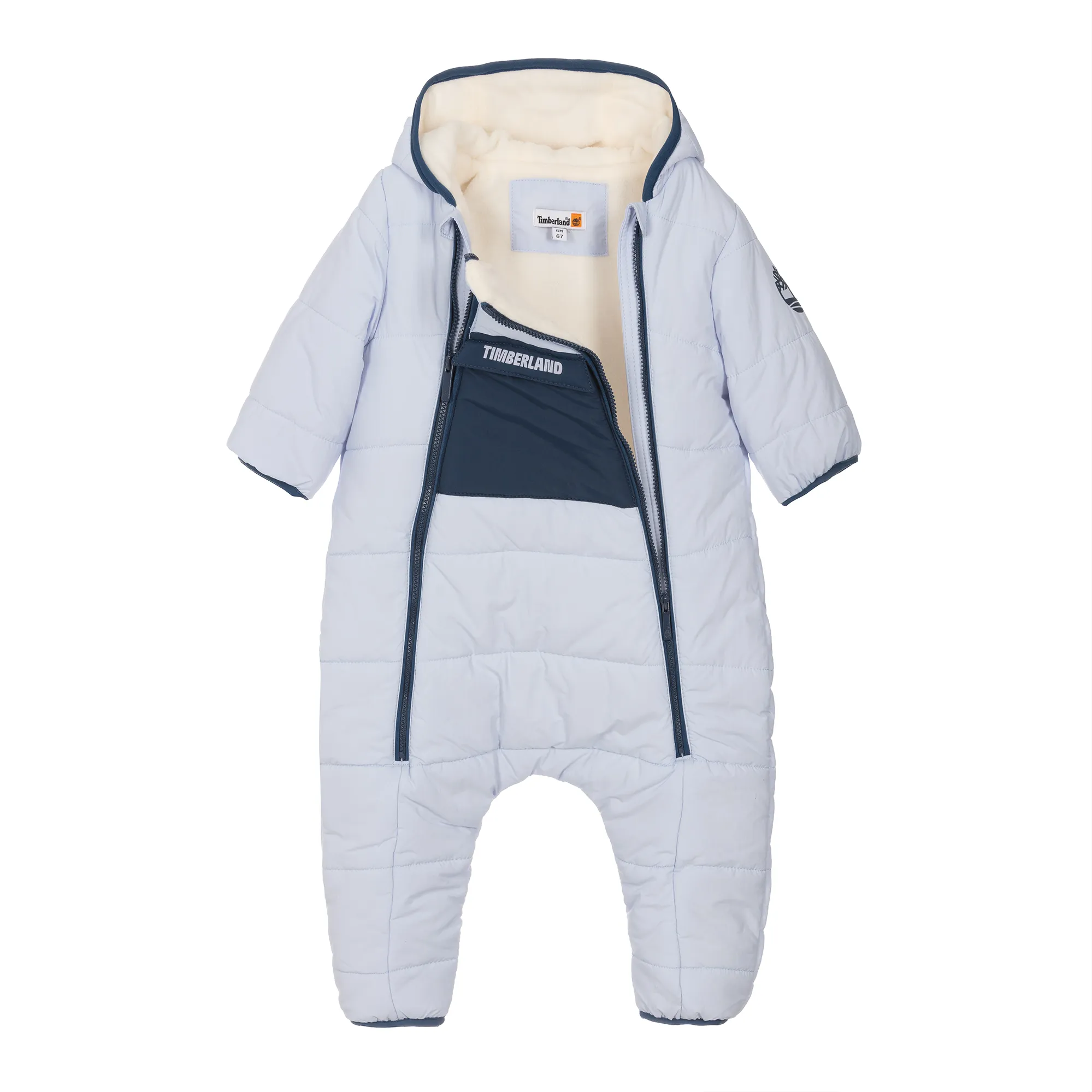 Baby Boys Blue Padded Snowsuit