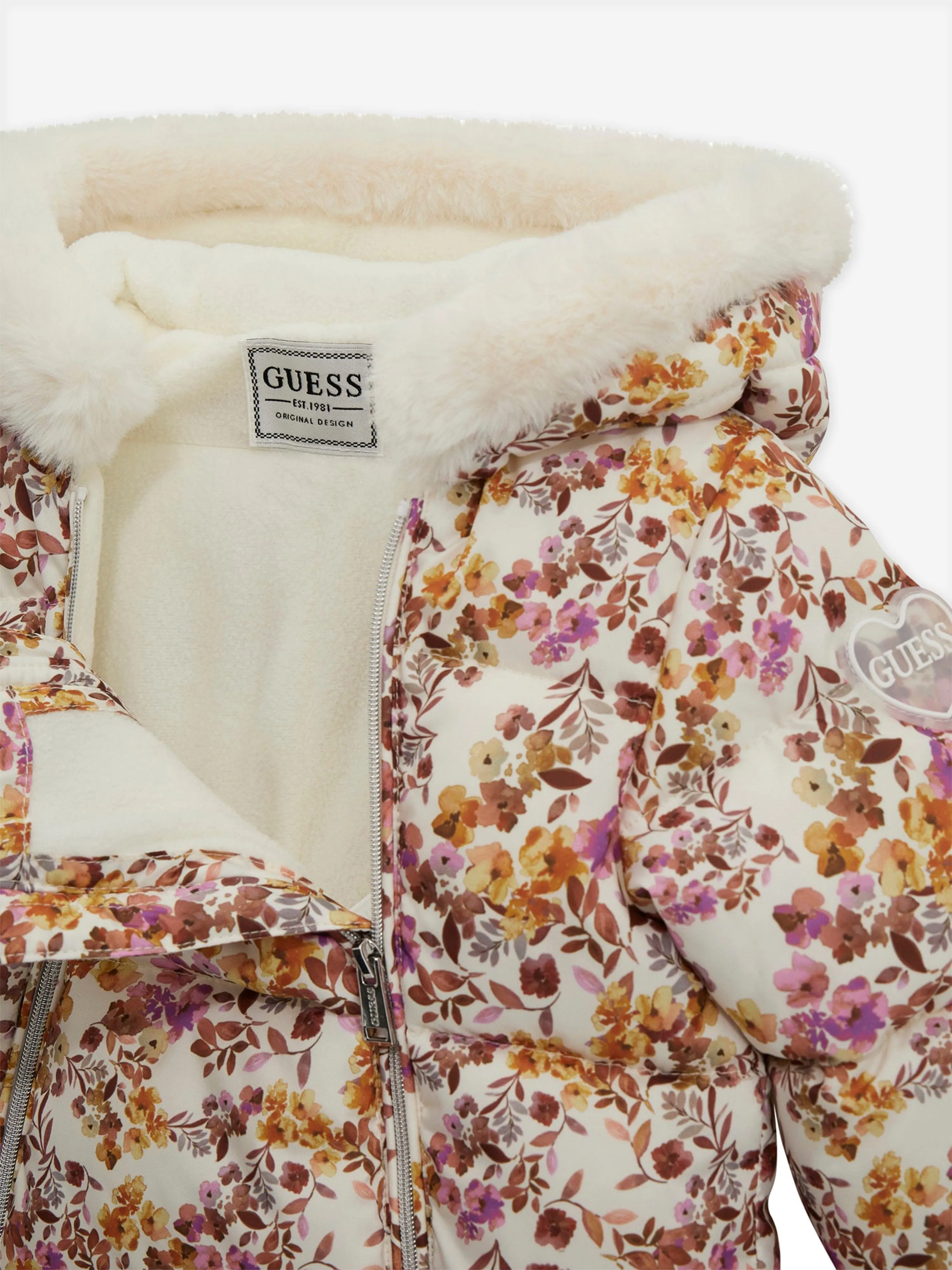 Baby Girls Floral Snowsuit in Pink