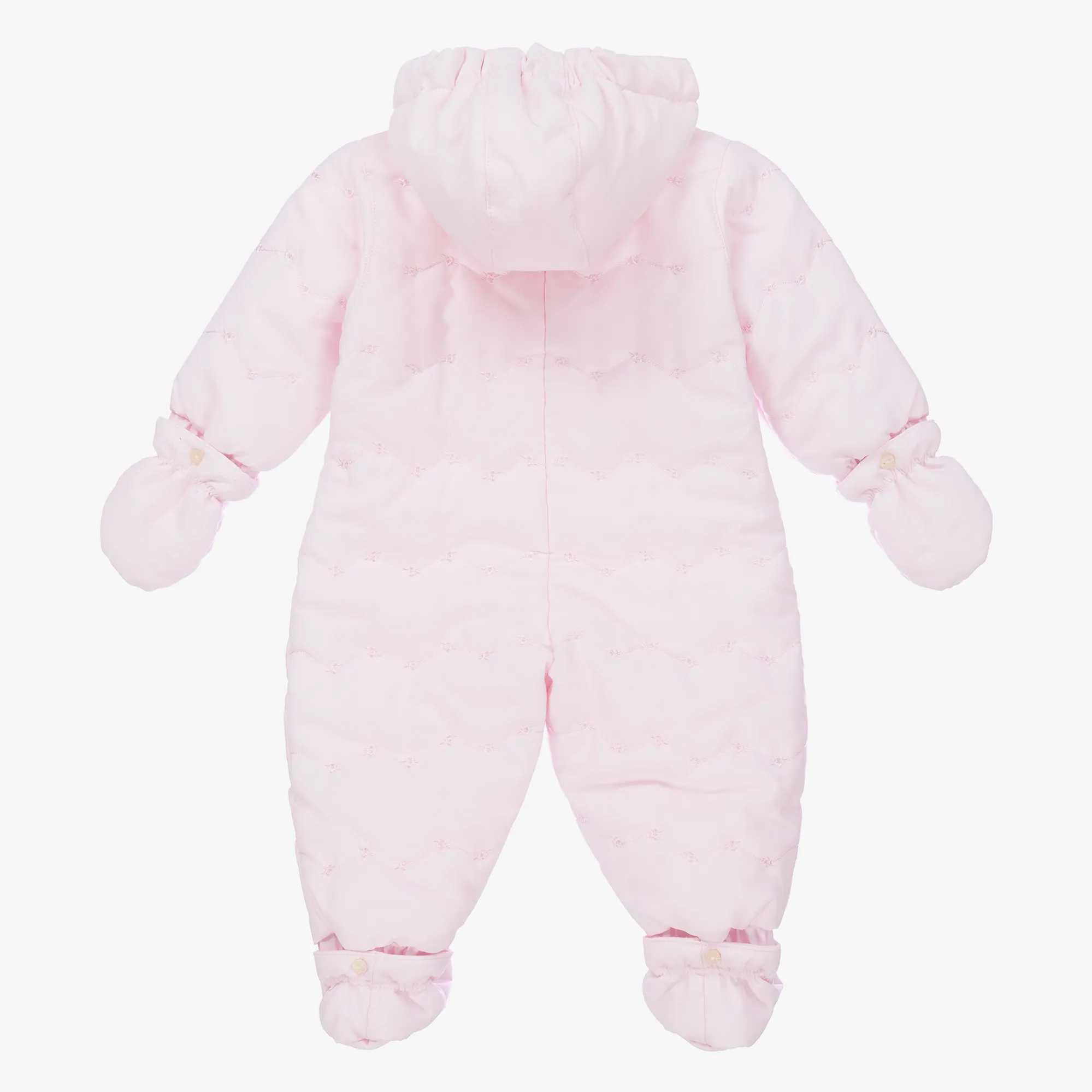 Baby Girls Pale Pink Snowsuit