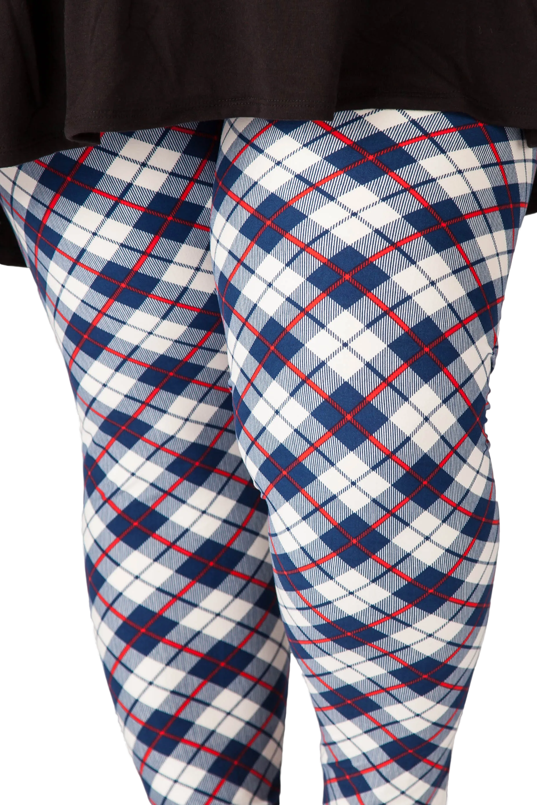 Beautiful Blue Tartan Plus (3X-5X)