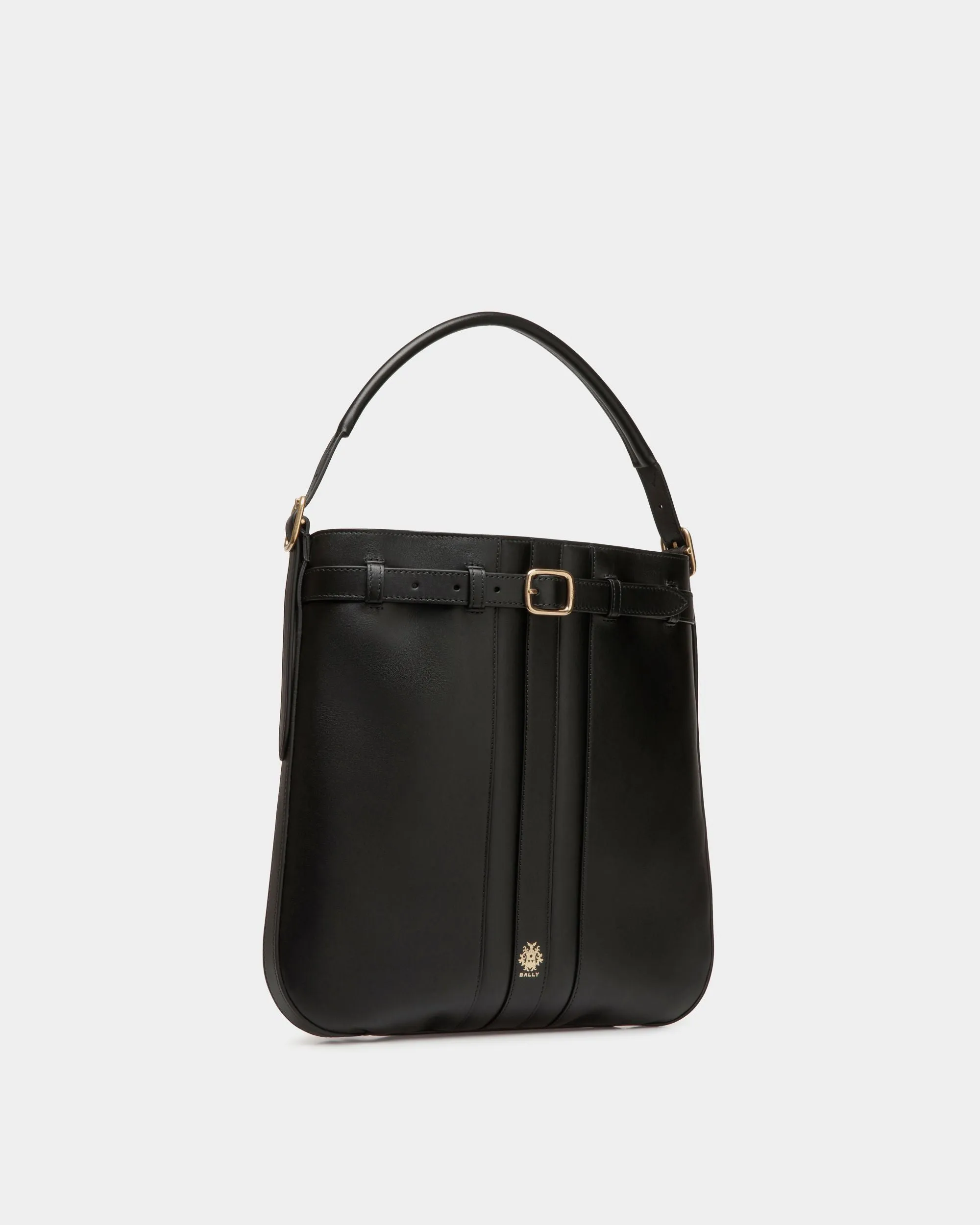 Beckett Crossbody Bag In Black Leather 