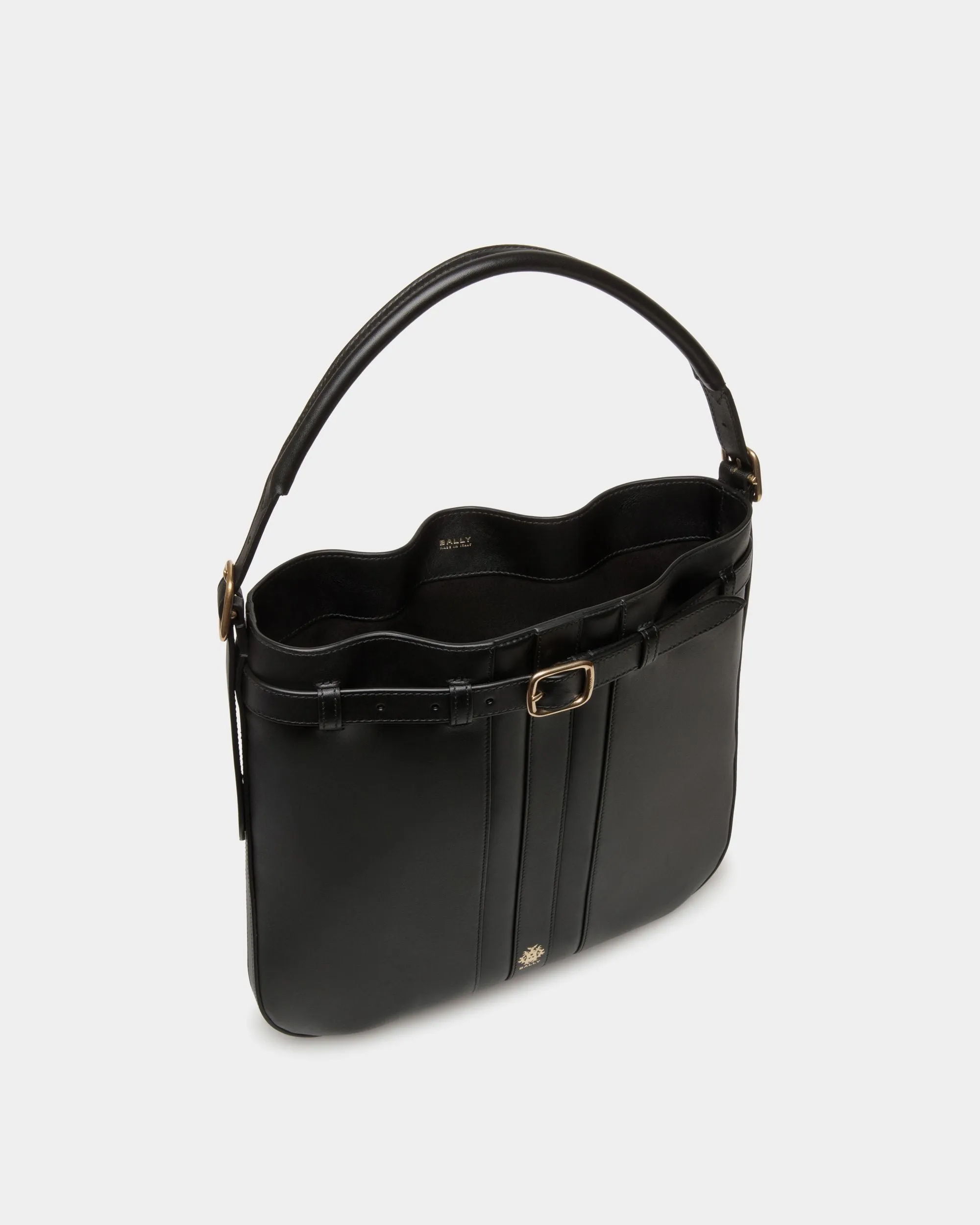 Beckett Crossbody Bag In Black Leather 