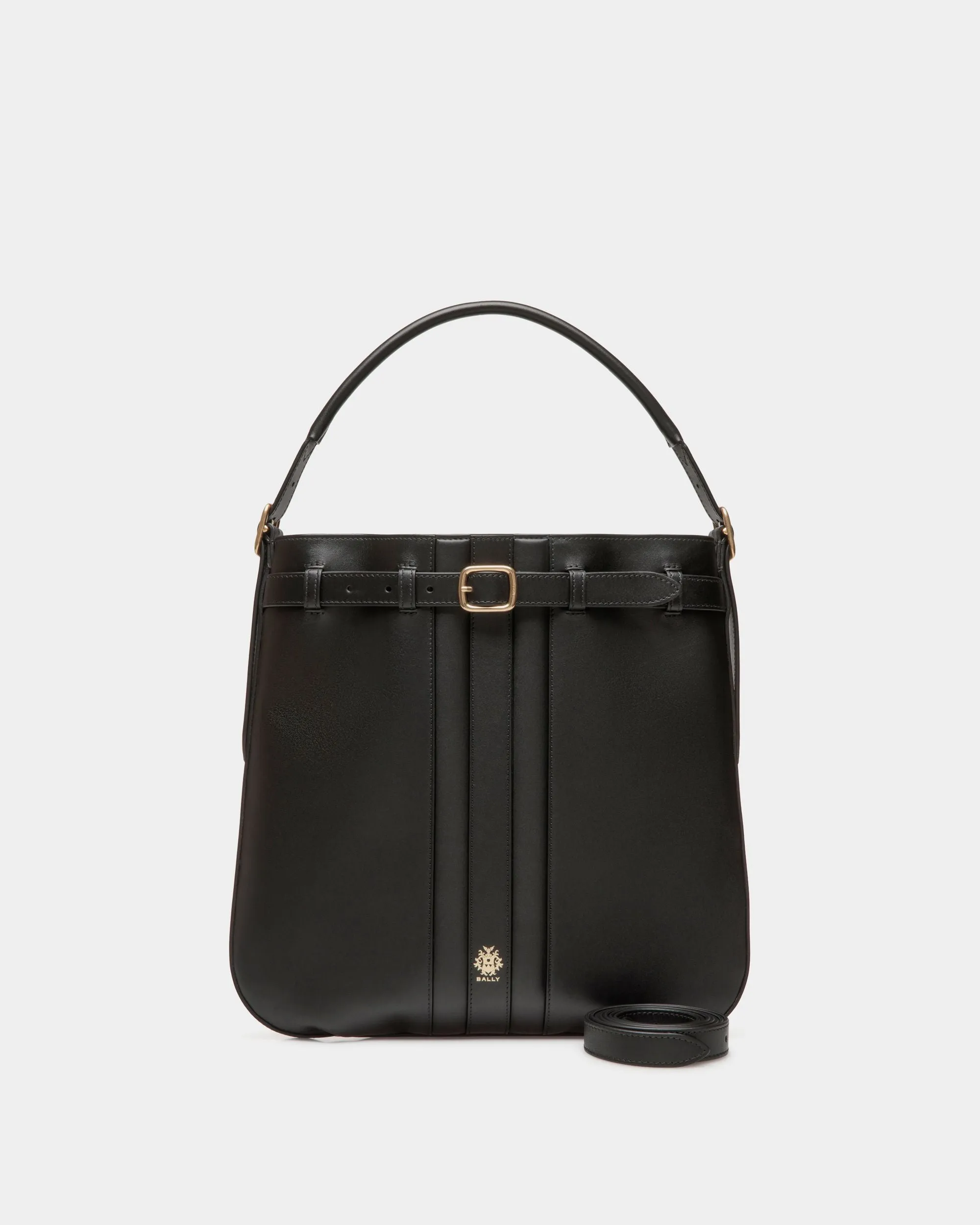 Beckett Crossbody Bag In Black Leather 