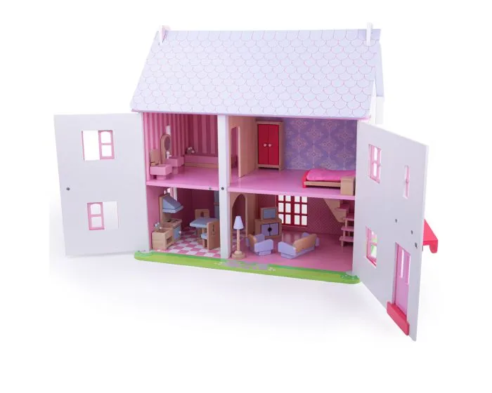 Bigjigs Rose Cottage Doll's House