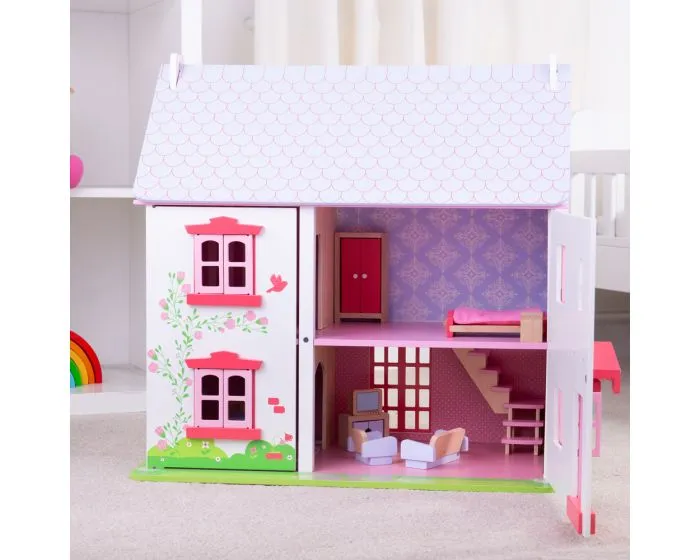 Bigjigs Rose Cottage Doll's House