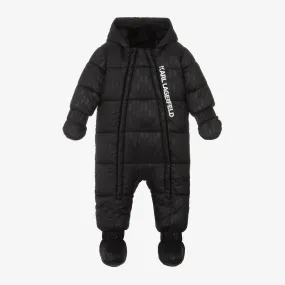 Black Monogram Snowsuit