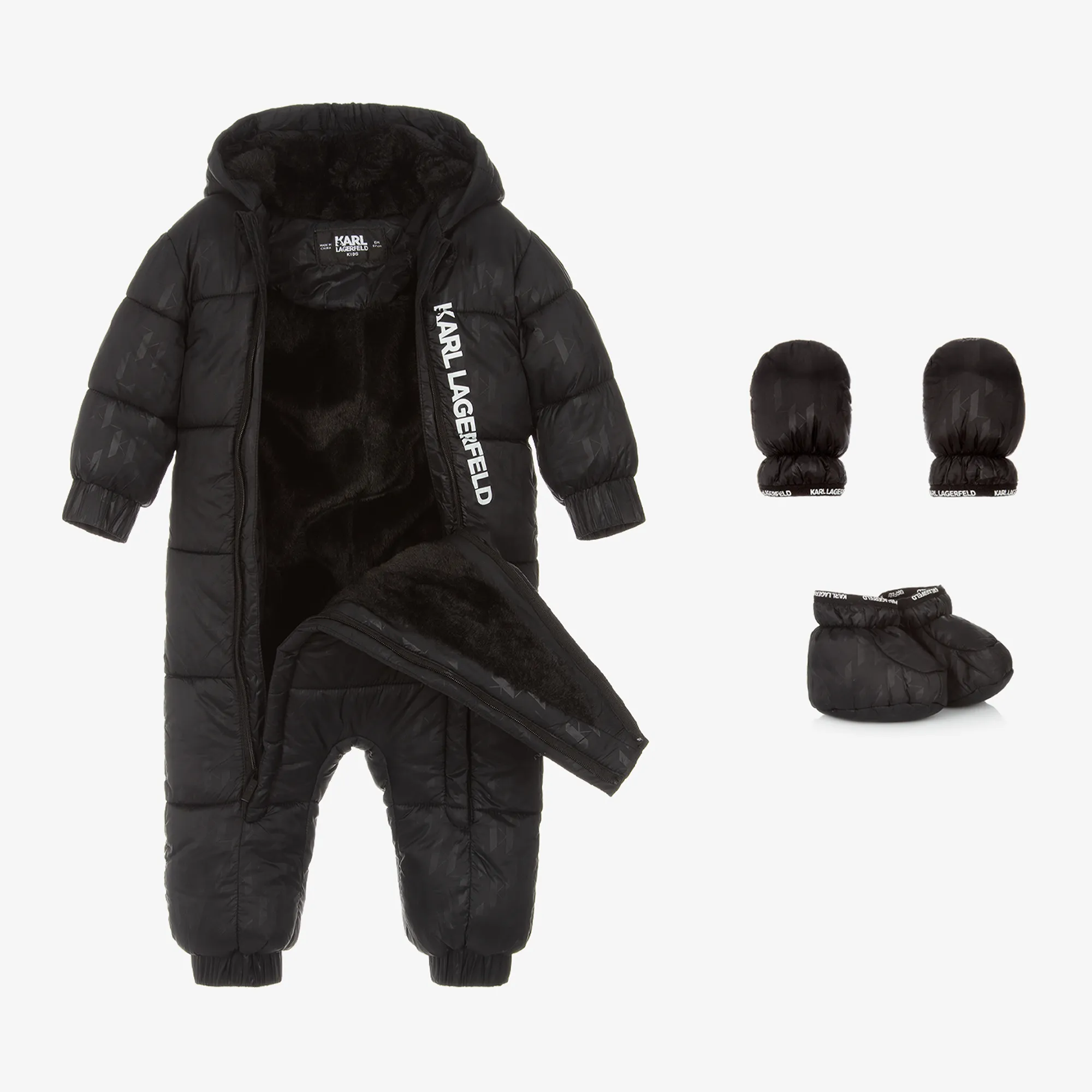 Black Monogram Snowsuit