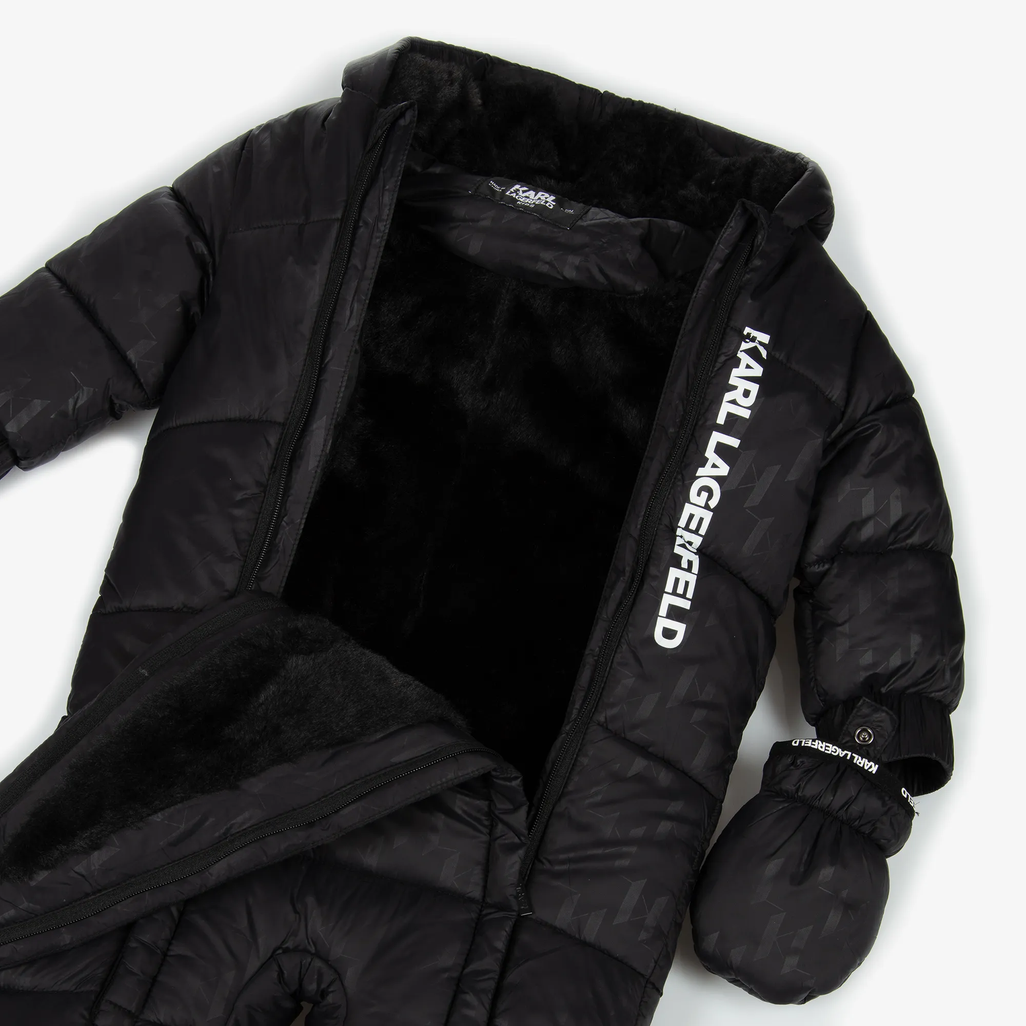 Black Monogram Snowsuit