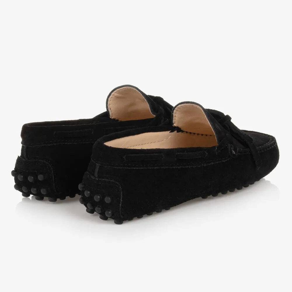 Black Suede Moccasins