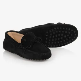 Black Suede Moccasins