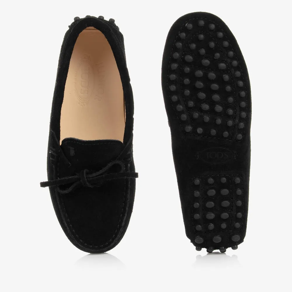 Black Suede Moccasins