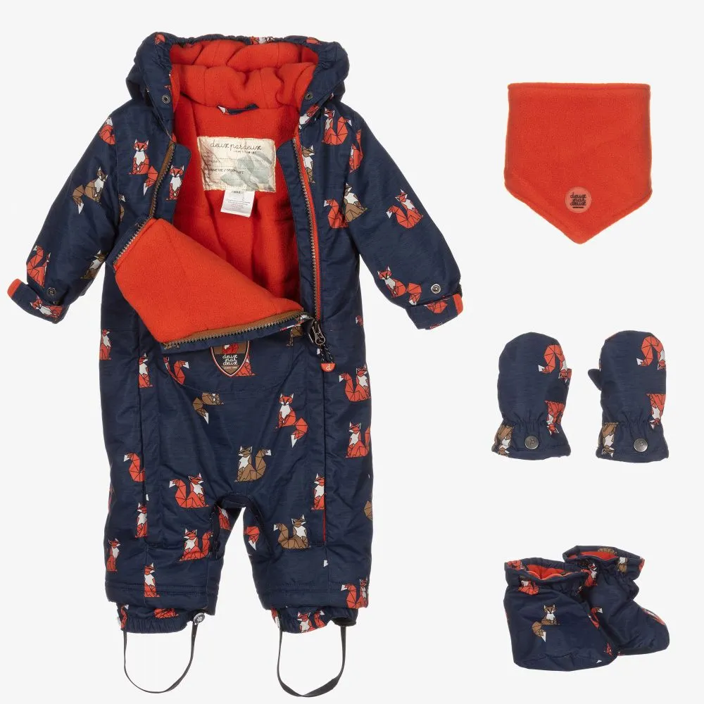 Blue Fox Snowsuit Set