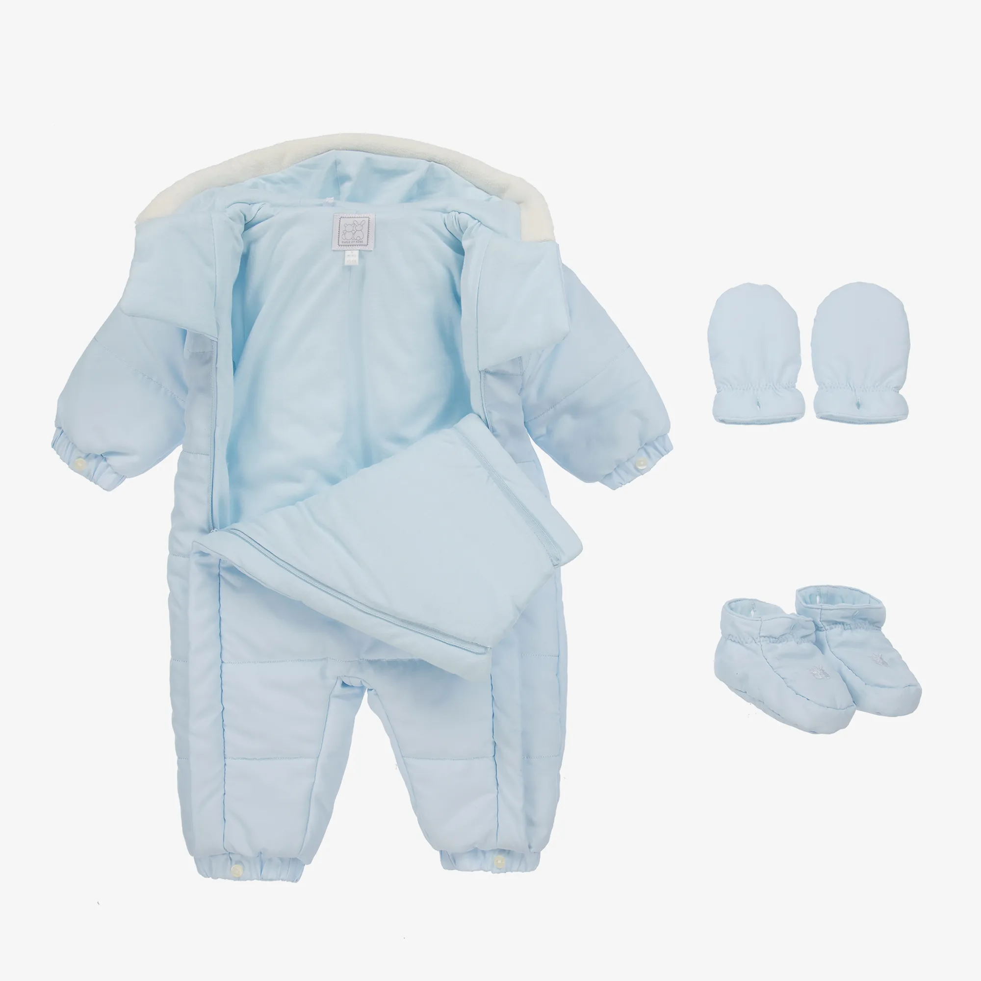 Blue Padded Snowsuit