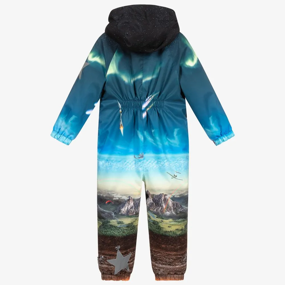 Blue Polar Print Snowsuit