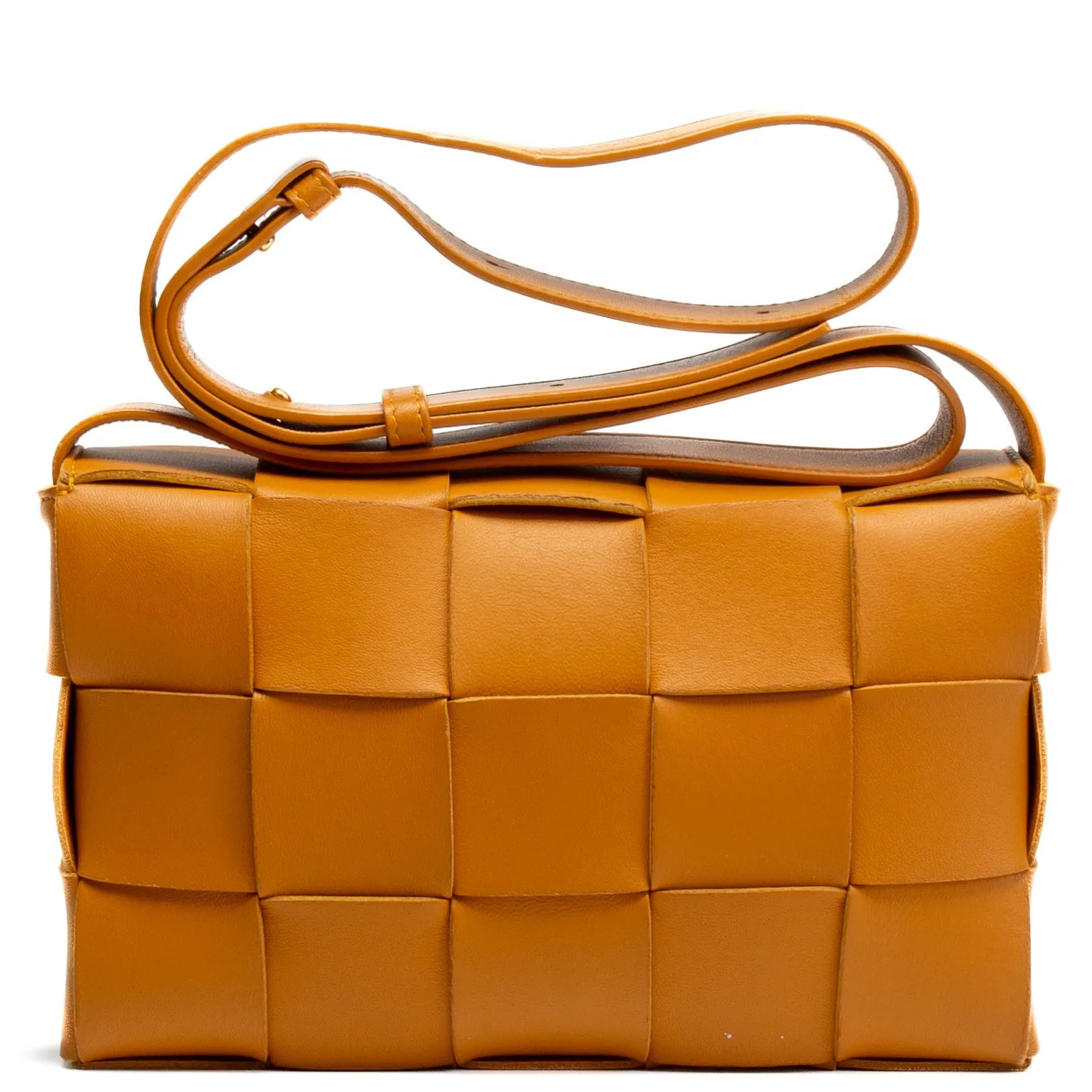 BOTTEGA VENETA Maxi Intrecciato Cassette Crossbody - Almond