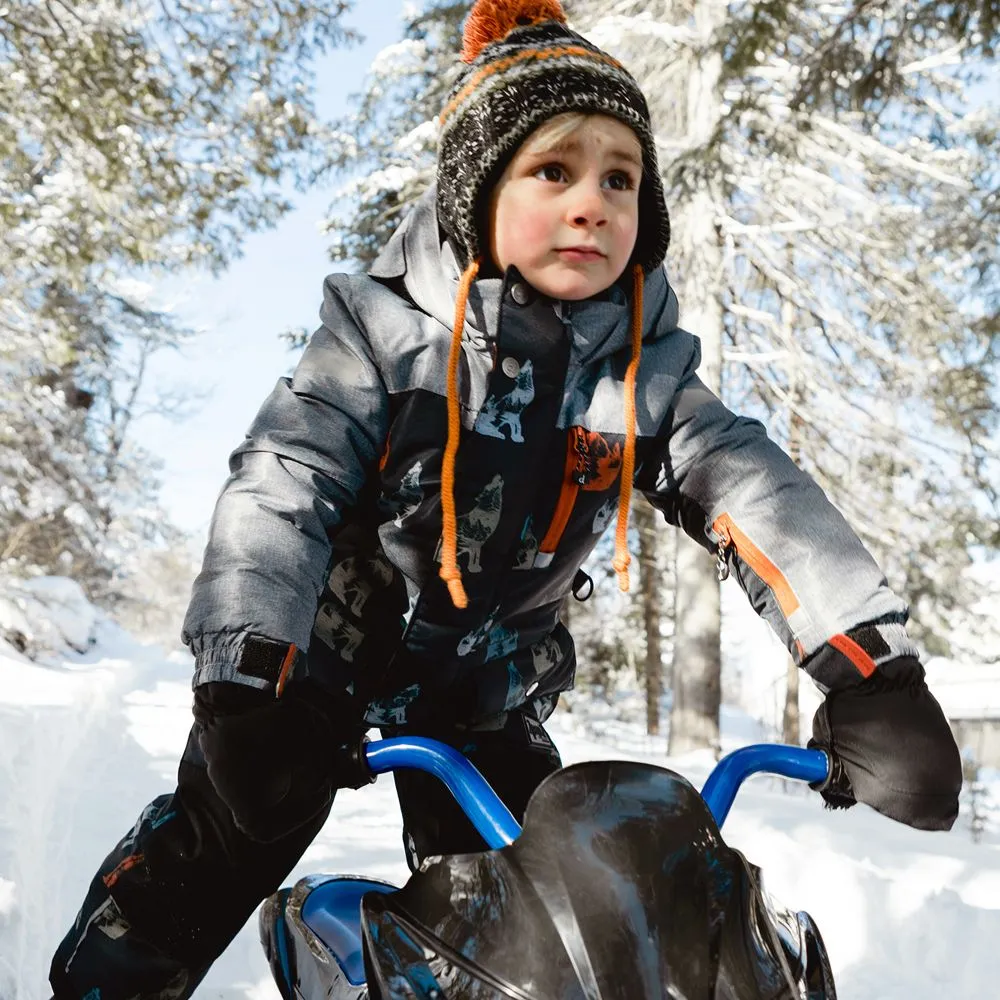 Boys Blue Wolf Snowsuit