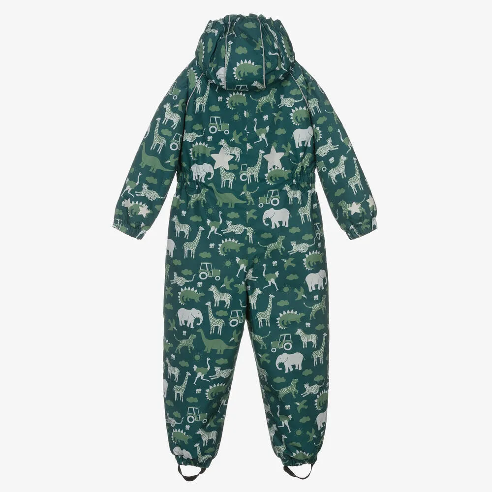 Boys Green Jungle Snowsuit