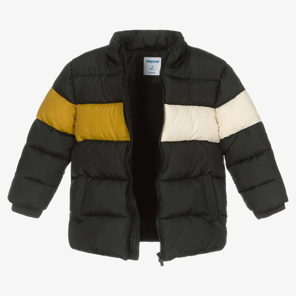 Boys Grey Puffer Jacket