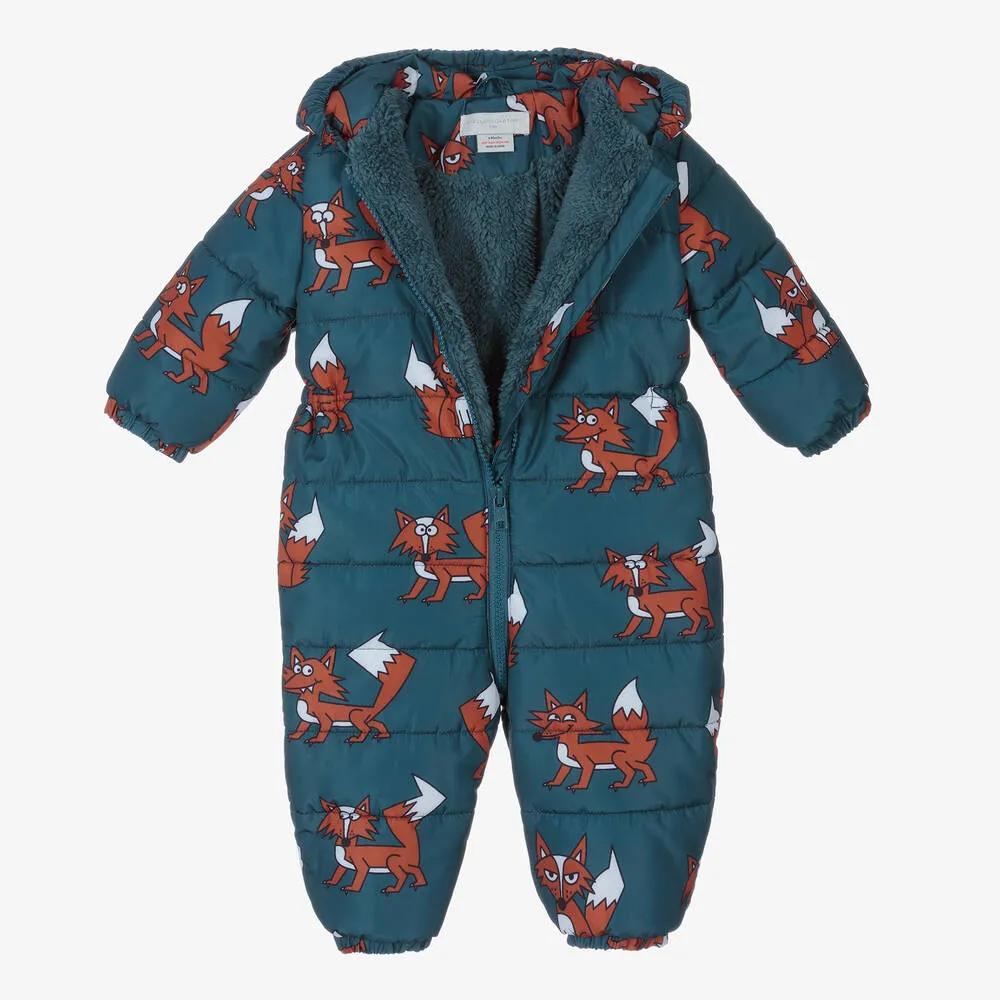 Boys Petrol Blue Snowsuit