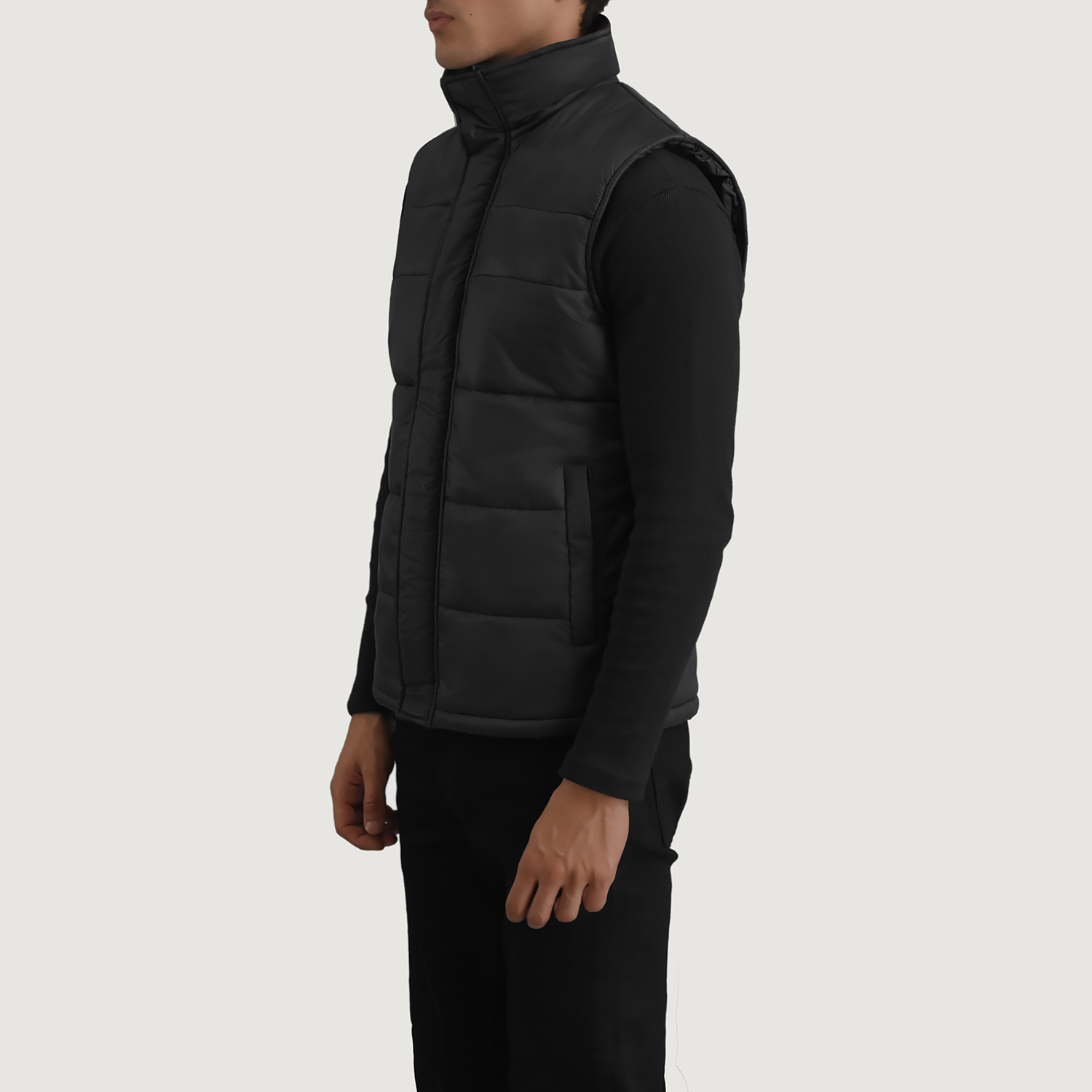 Bryan Black Puffer Vest