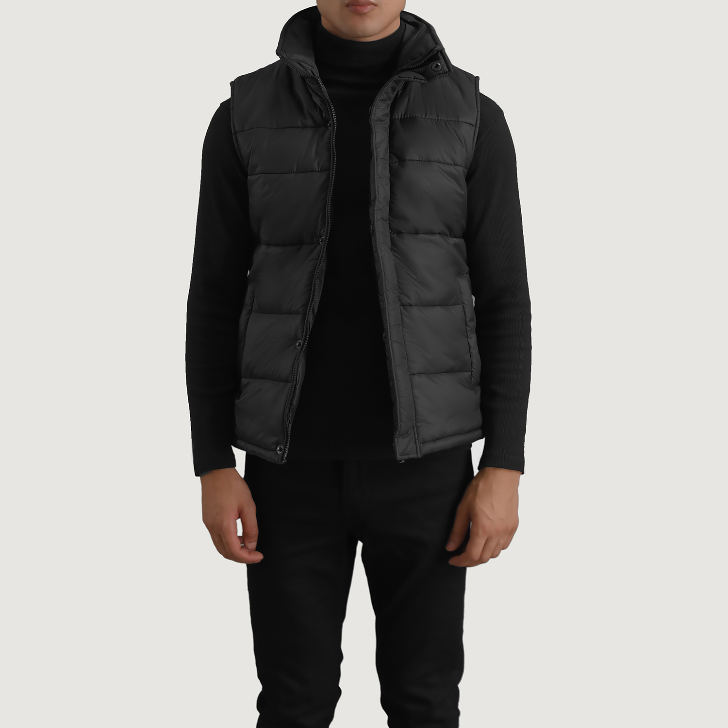 Bryan Black Puffer Vest