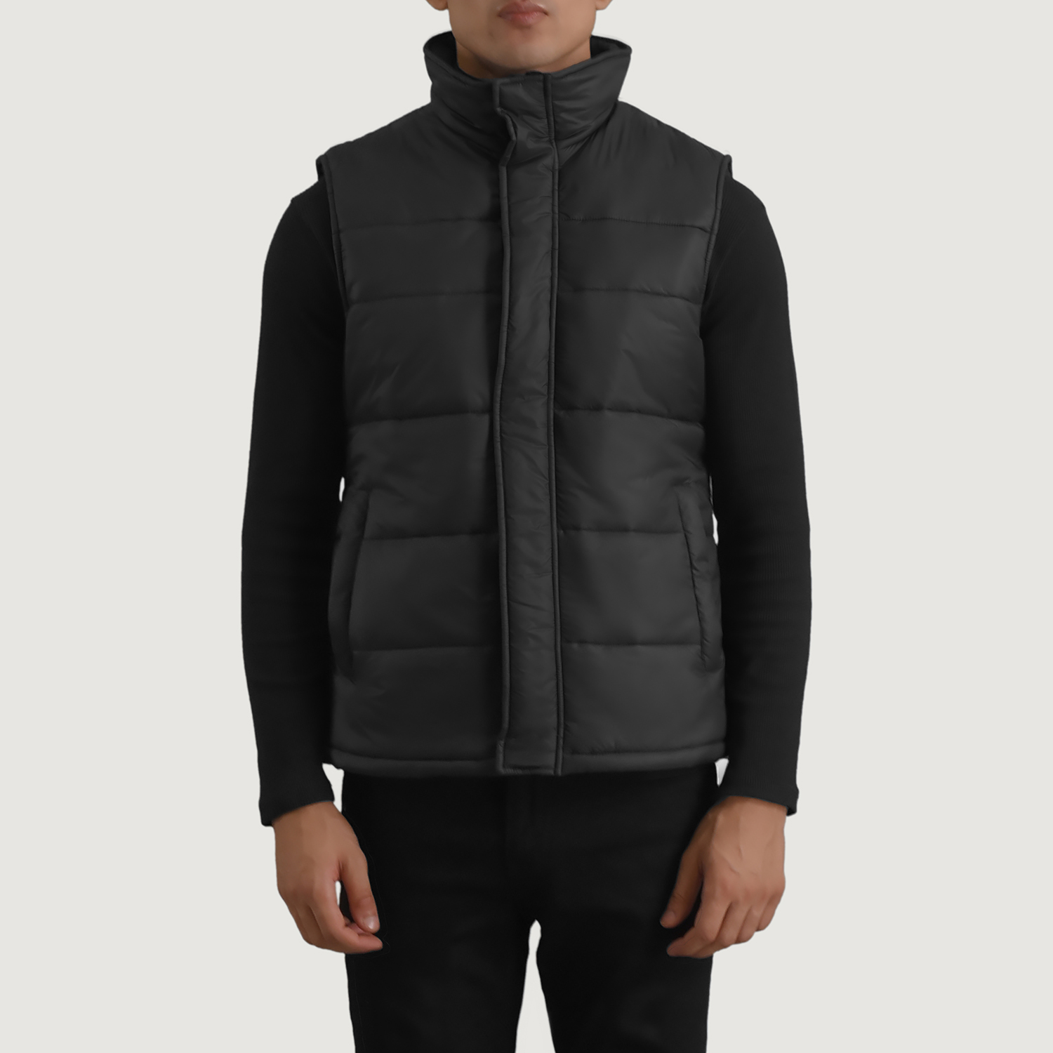 Bryan Black Puffer Vest