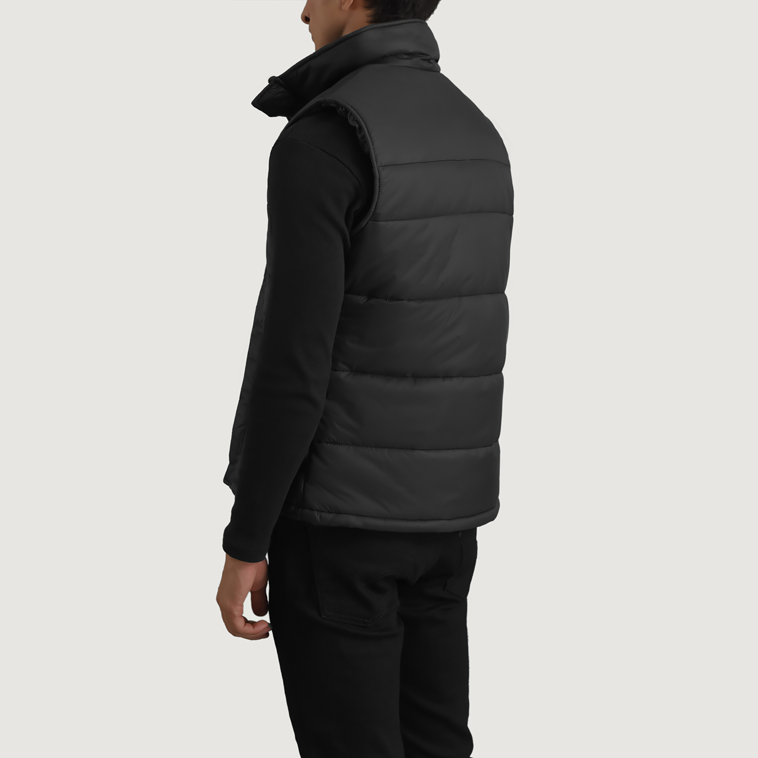 Bryan Black Puffer Vest