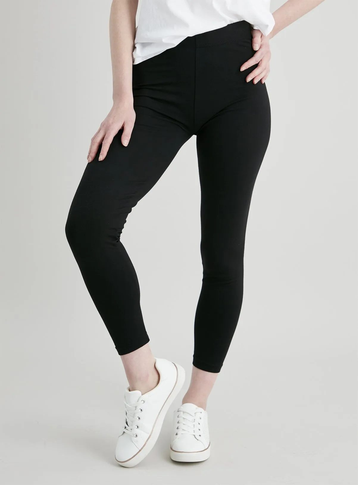 Buy Black Luxurious Soft Touch Leggings 10L | Leggings | Tu