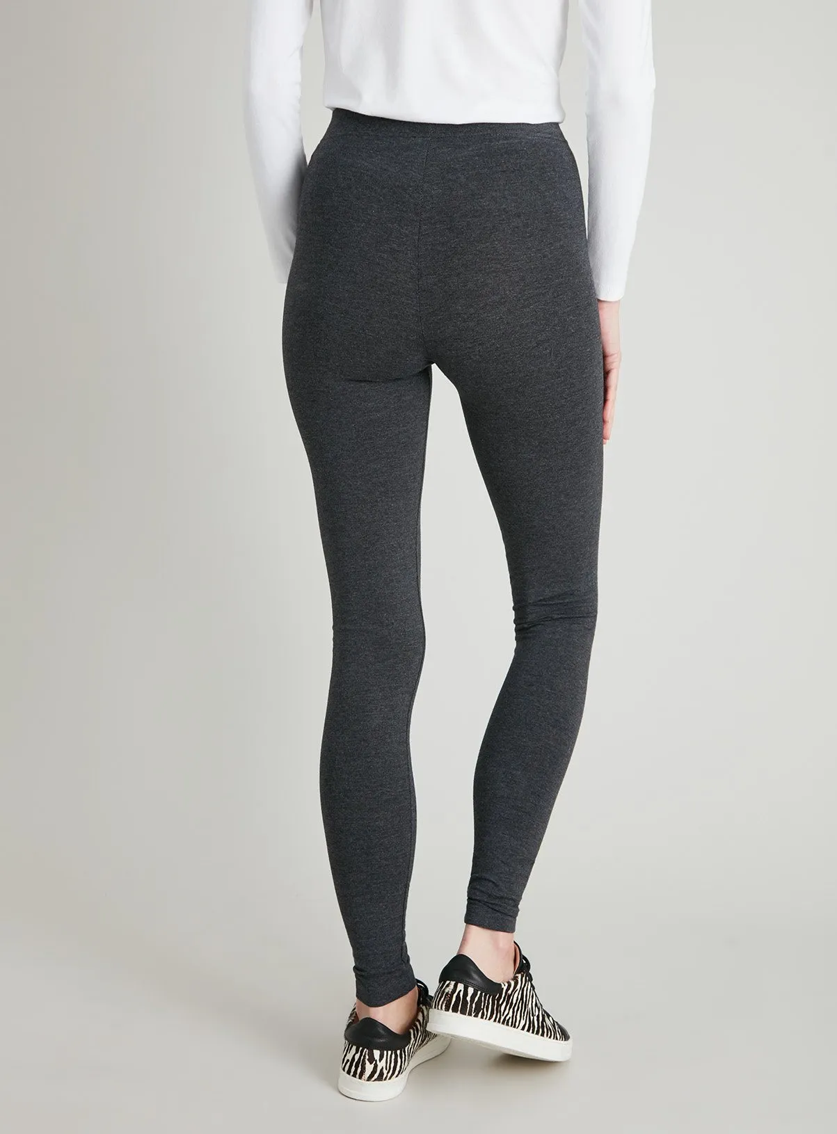 Buy Grey Marl Soft Touch Leggings 16L | Leggings | Tu