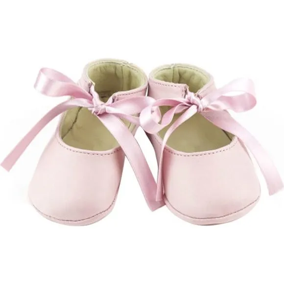 Calisson Little Royals Leather Josephine Booties, Pink