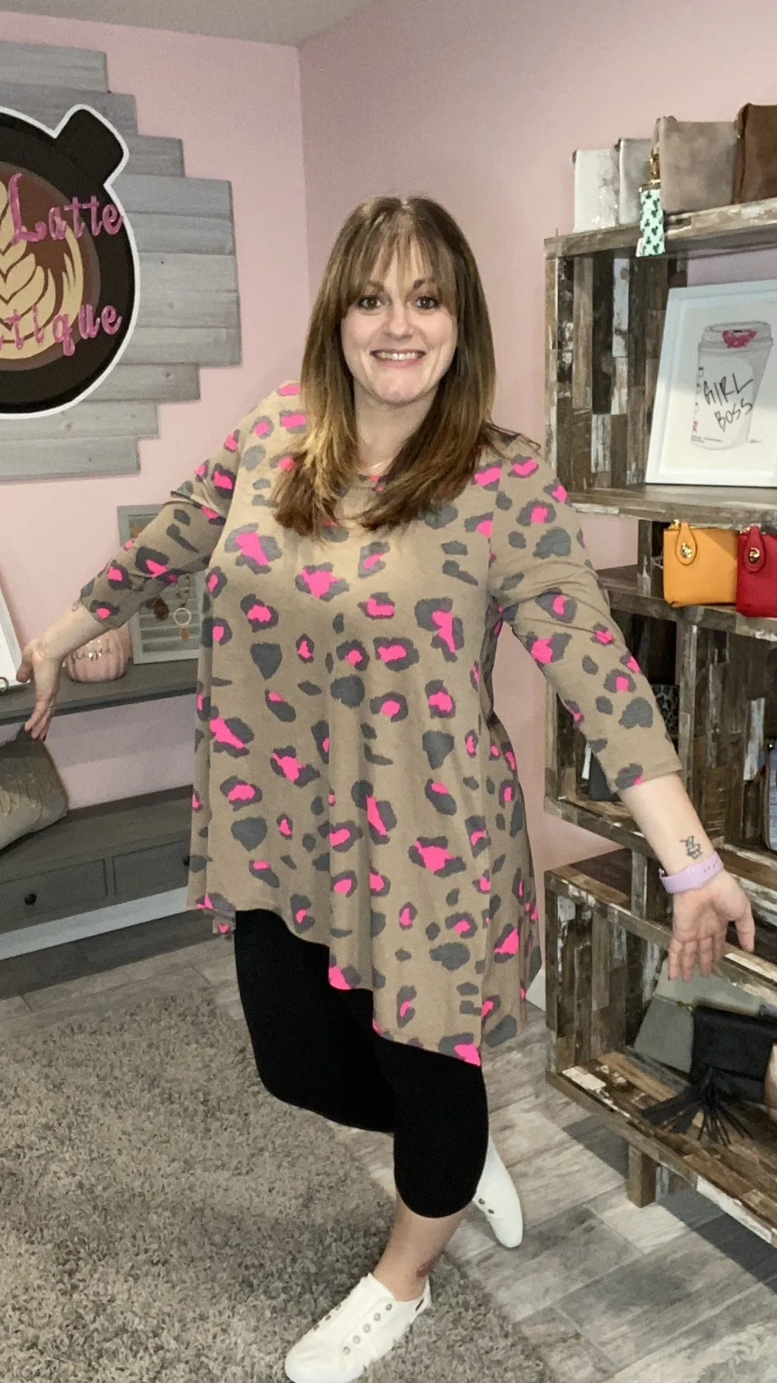 Call Me a Pink Leopard Tunic