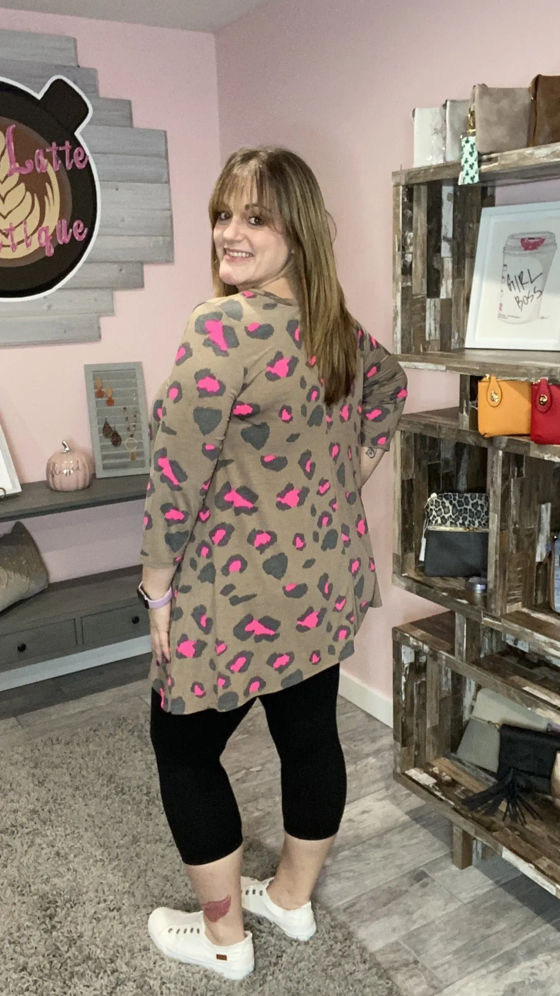 Call Me a Pink Leopard Tunic