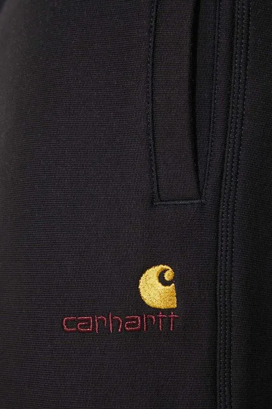 Carhartt WIP joggers American Script Jogging Pant brown color