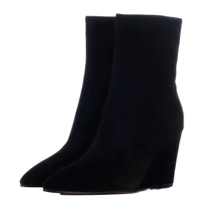 CARLOTA BLACK SUEDE BOOTIES