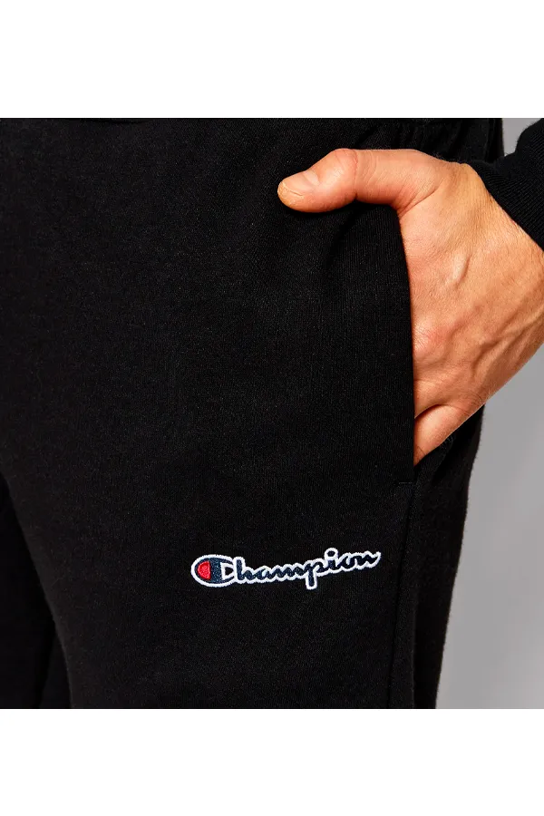 Champion Rochester Pant Rib Cuff Signature Logo Black