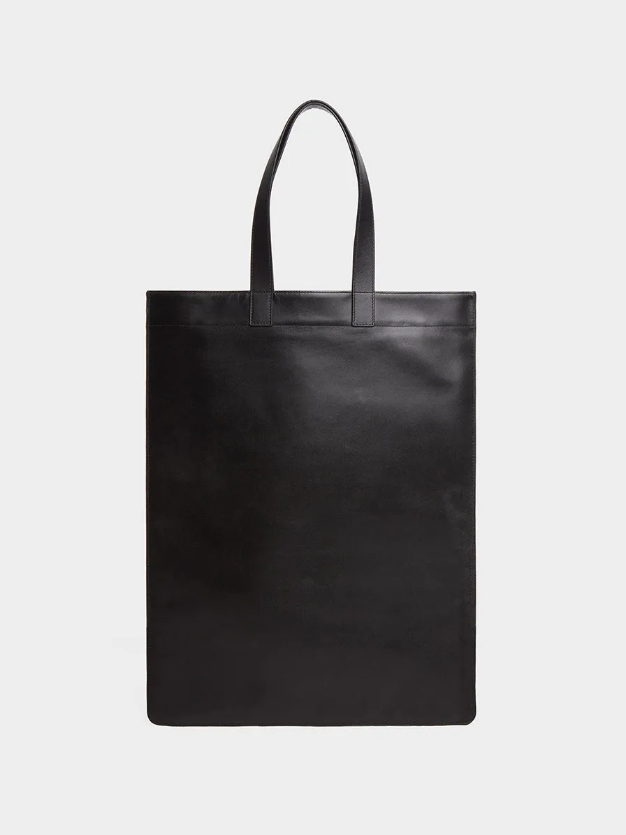 Classic Leather Line SA9002-1 Tote Bag, Black