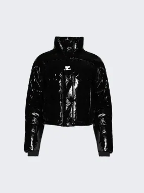 Courrèges   Vinyl Puffer Jacket Black 